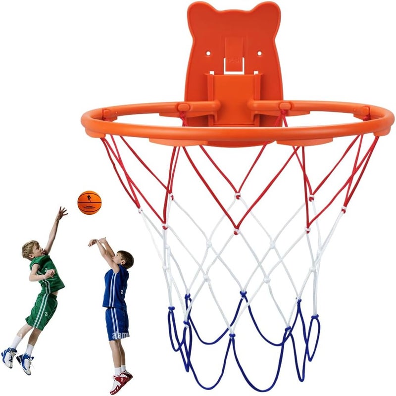 BLOCE Silent Basketball Hoop Indoor, 13" Wall Mount Ball Hoop for Door, Foam Ball Professional Indoor Basketball Frame for Home (No Basketball) - Image 1